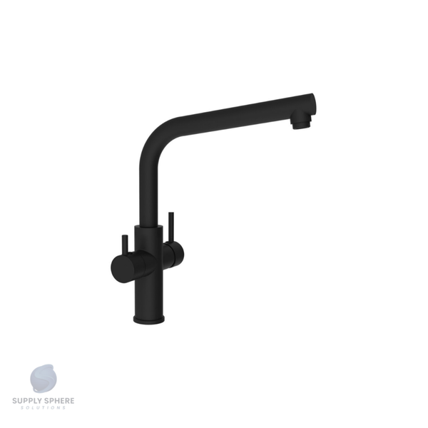 Clever Pure UF 3-way single-lever kitchen Matte Black faucet (310mm Connection) - Matt Black Finish