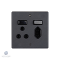 100X100 16A/IEC MONO MATT BLACK