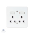 100X100 DBL SOCKET MATT BLACK