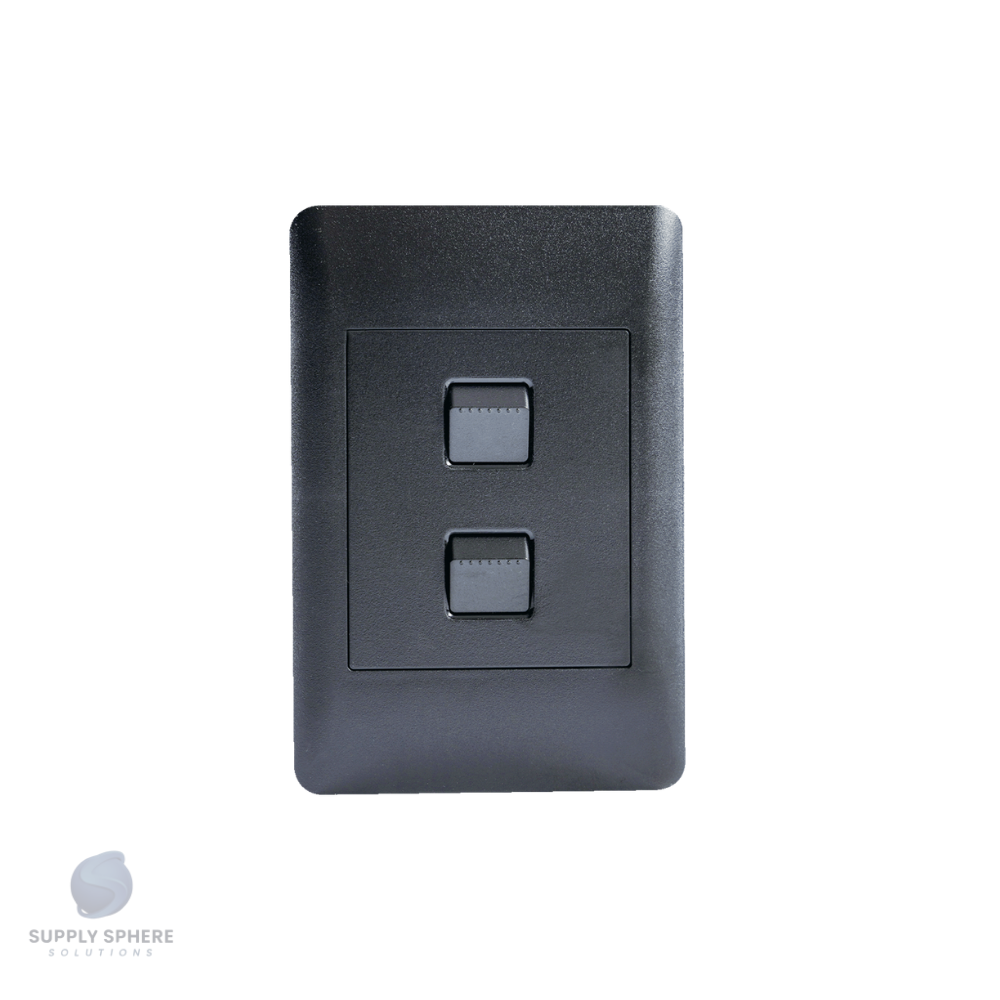 Apollo 100X50 2LEVER 1W Edgy Sapphire Black