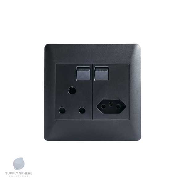 Apollo 100 X100 1x16A SGL SOC & 1XIEC Edgy Sapphire Black