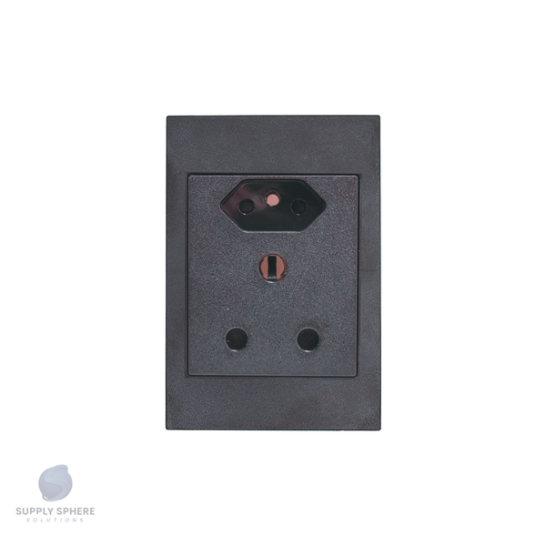 Apollo Shadow  100x50 SINGLE 16A  + 1 x IEC UN-SWITCHED Sapphire Black