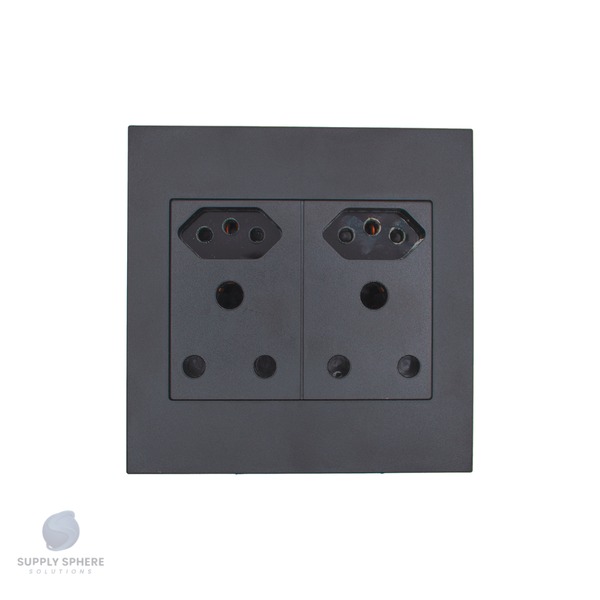 Apollo Shadow  100X100  DBL SOC & 2IEC UN-SWITCHED Edgy Sapphire Black