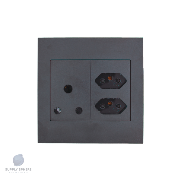 Apollo Shadow  100x100 1x16A, 2xIEC Edgy Sapphire Black