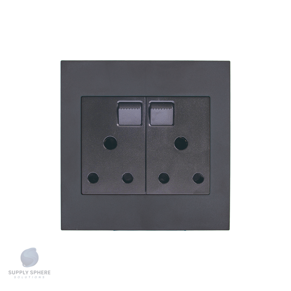 Apollo Shadow  100 X100 DBL SOCKET Edgy Sapphire Black