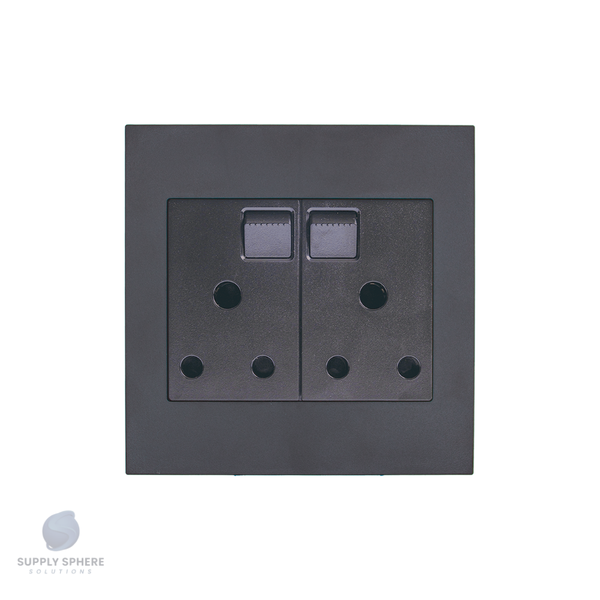 Apollo Shadow  100 X100 DBL SOCKET Edgy Sapphire Black