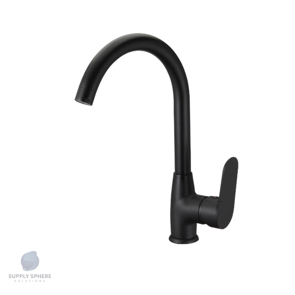 Borras PEK Black Single Lever Sink Mixer Deck Type