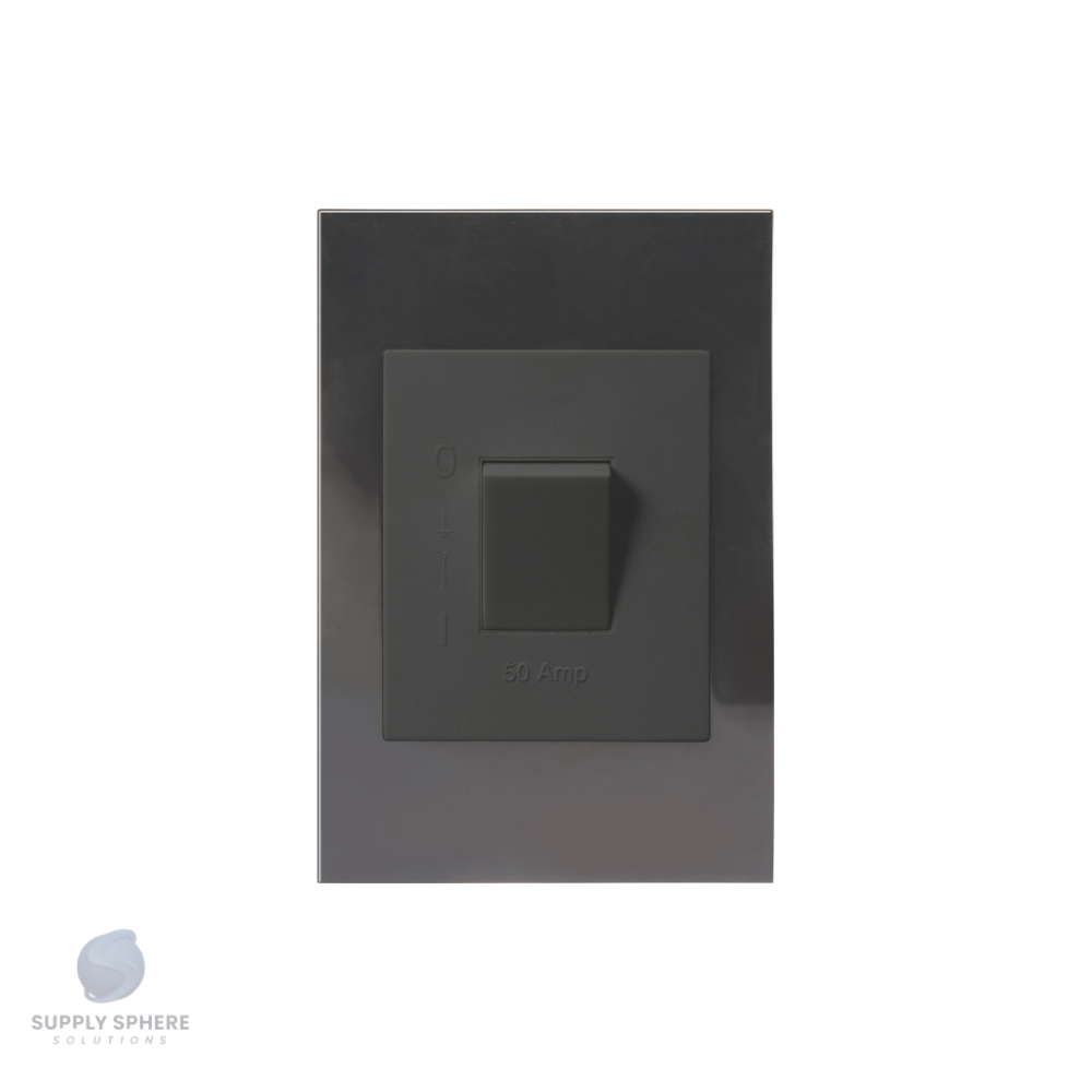 60A 2 Pole Isolator Charcoal