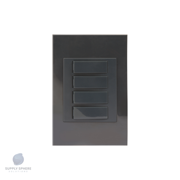 4 Lever Switch Charcoal