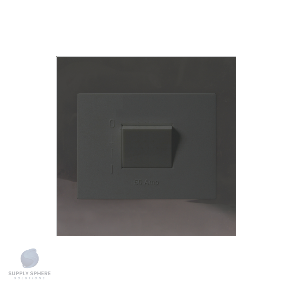 50A 2 Pole Isolator Charcoal