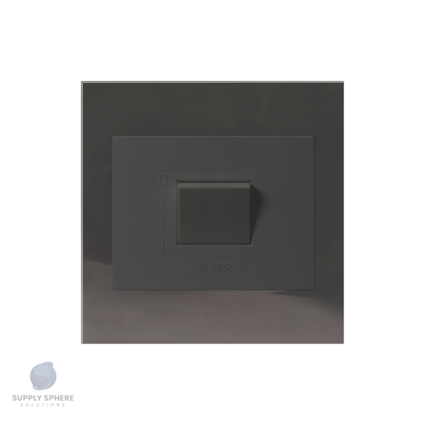 50A 2 Pole Isolator Charcoal