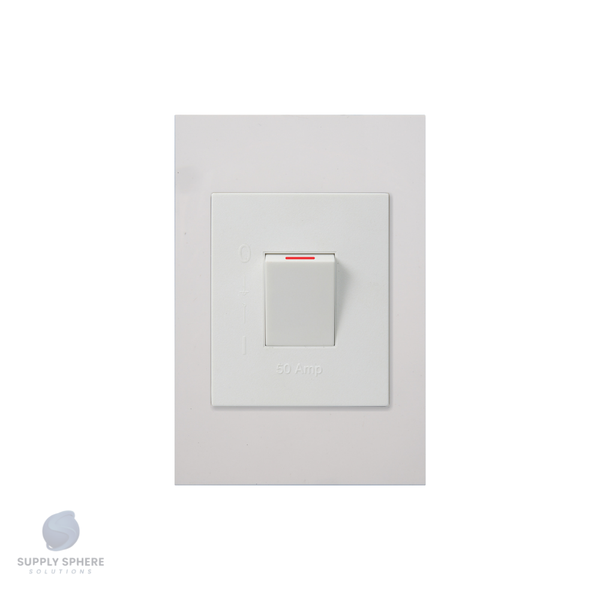 60A 2 Pole Isolator White