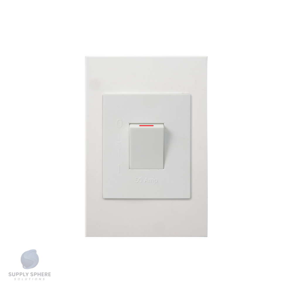 50A 2 Pole Isolator White