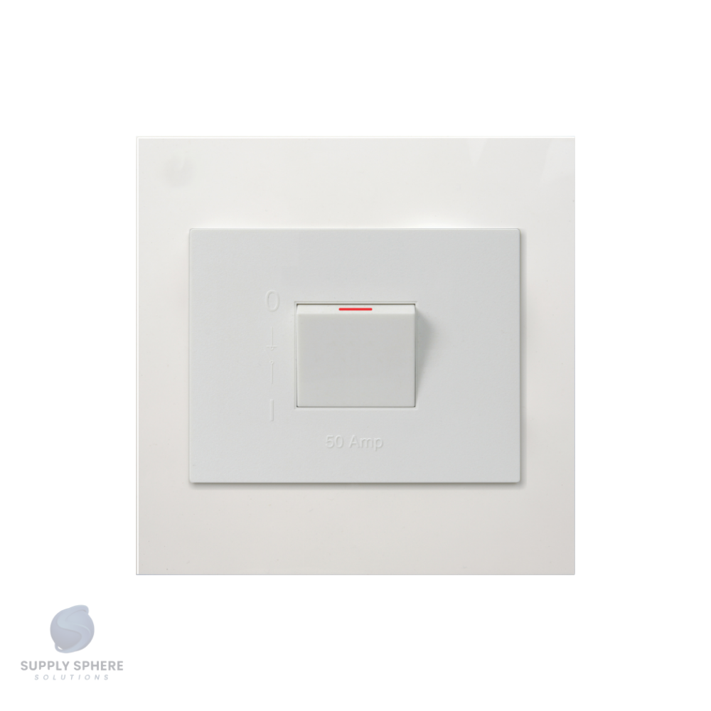 50A 2 Pole Isolator White