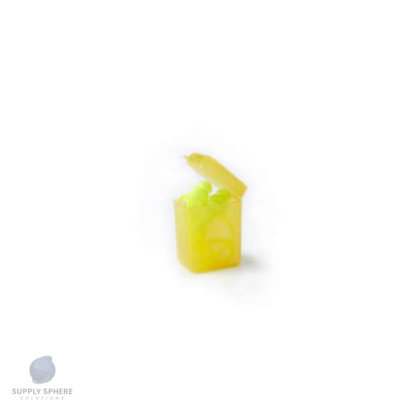 Green MUSHROOM Re-Usable Earplug with green cord IN A BOX (SNR30)