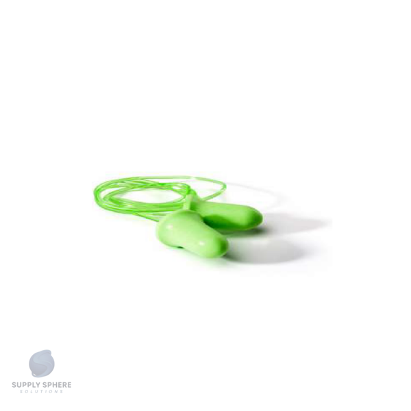 Fluorescent Green Bell PU Foam Disposable & corded Earplug