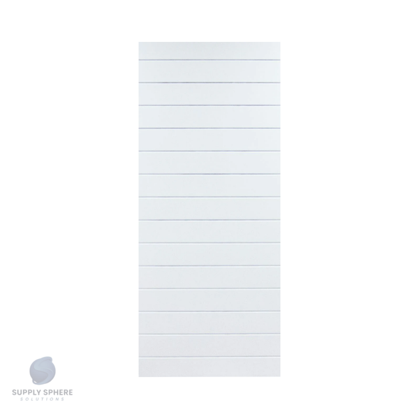 Horizontal Boarded Interim Door Primed White