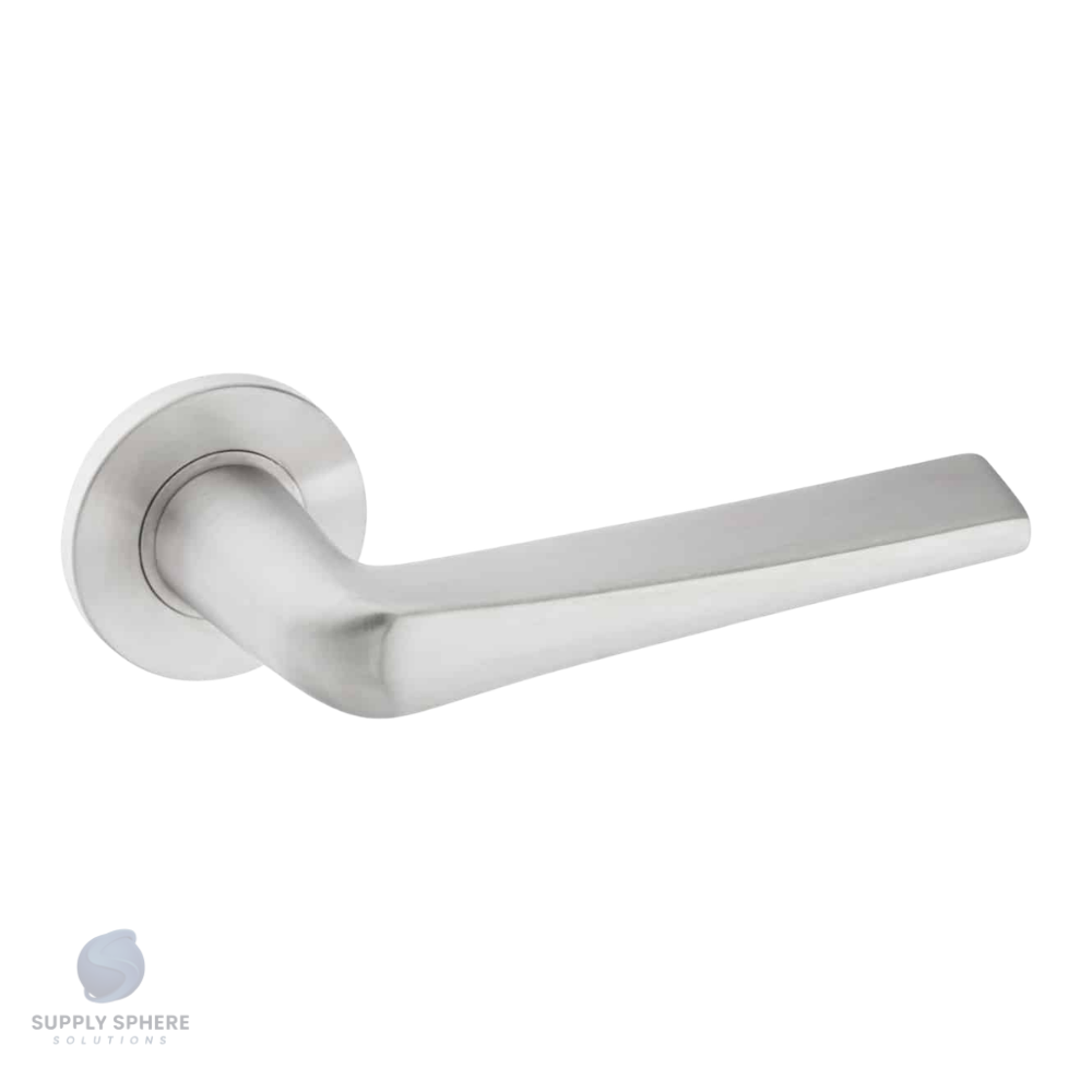 Lever Handle on Rose Cylinder