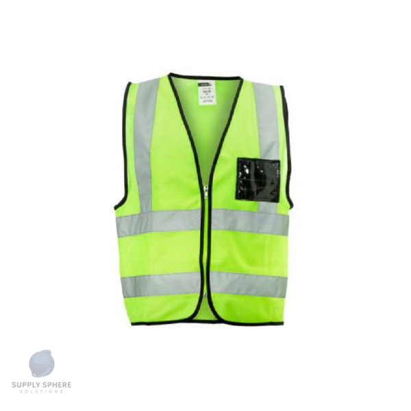 ORANGE Reflective Vest , ZIP, ID POUCH Small to 3X Large & 5X Large ( NO 4XL)