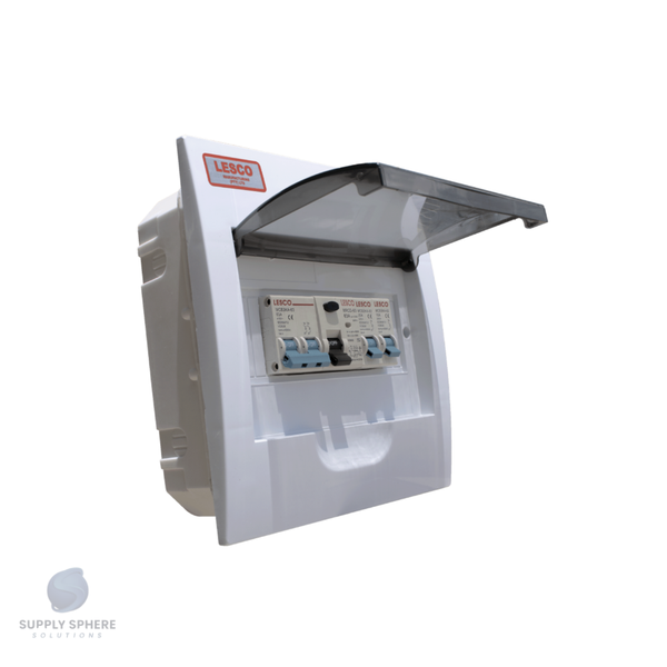 DISTRIBUTION BOARD FLUSH 8MOD PVC POPULATED