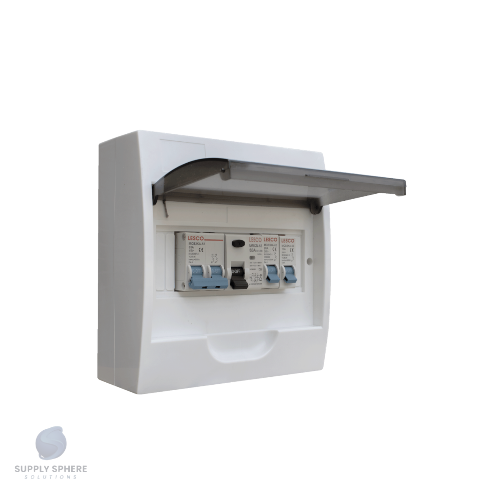 DISTRIBUTION BRD SURFACE 8MOD PVC POPULATED