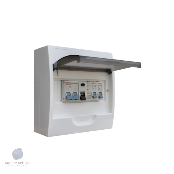 DISTRIBUTION BRD SURFACE 8MOD PVC POPULATED