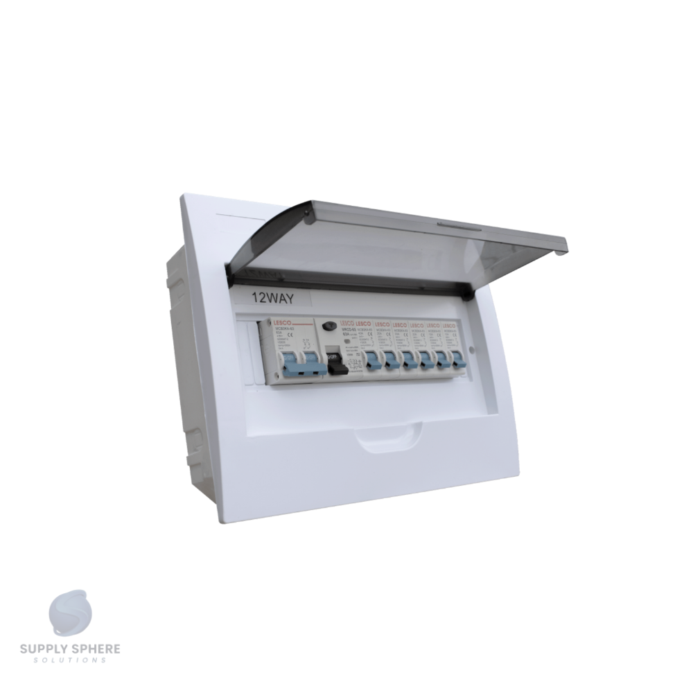 DISTRIBUTION BOARD FLUSH 15MOD PVC POPULATED