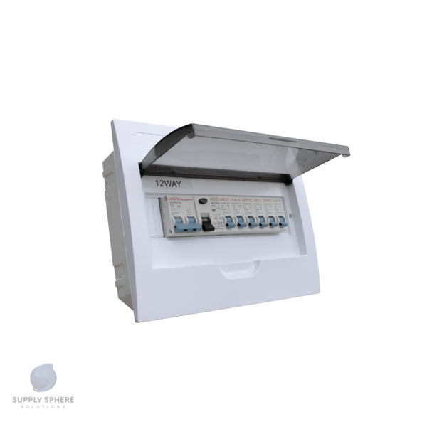 DISTRIBUTION BOARD FLUSH 15MOD PVC POPULATED