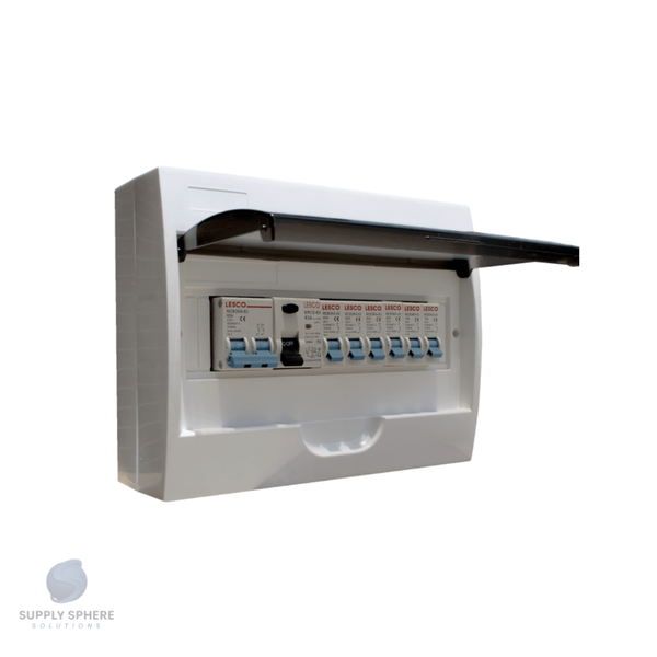 DISTRIBUTION BOARD SURFACE 15MOD PVC POPULATED