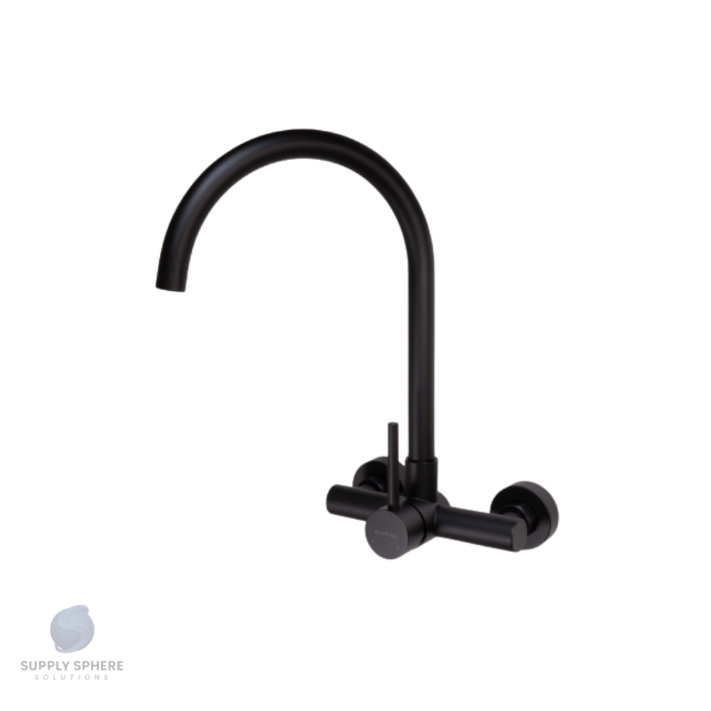 Wall Type Sink Mixer J Spout Black