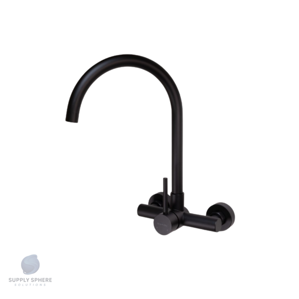 Wall Type Sink Mixer J Spout Black