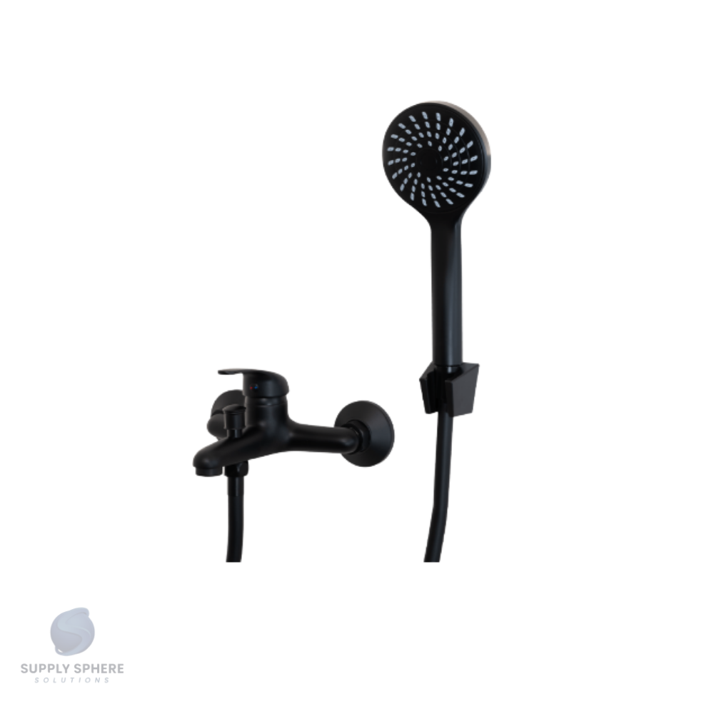 Mixed Solid Wall Type Bath Mixer Black