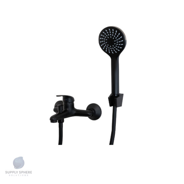 Mixed Solid Wall Type Bath Mixer Black