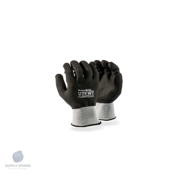 NITRIFLEX Black Sanitized PALM nitrile coated, 8