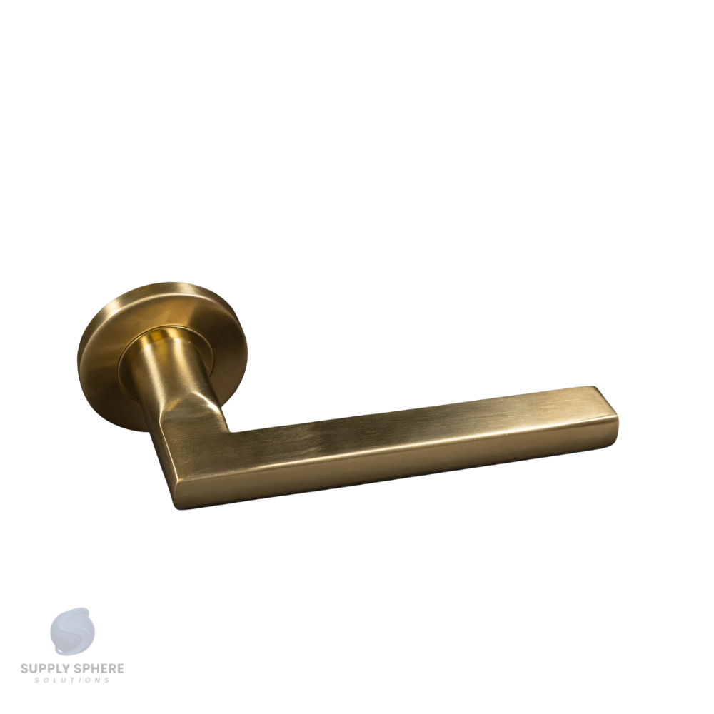Tube Lever Handle on Rose SS Cylinder