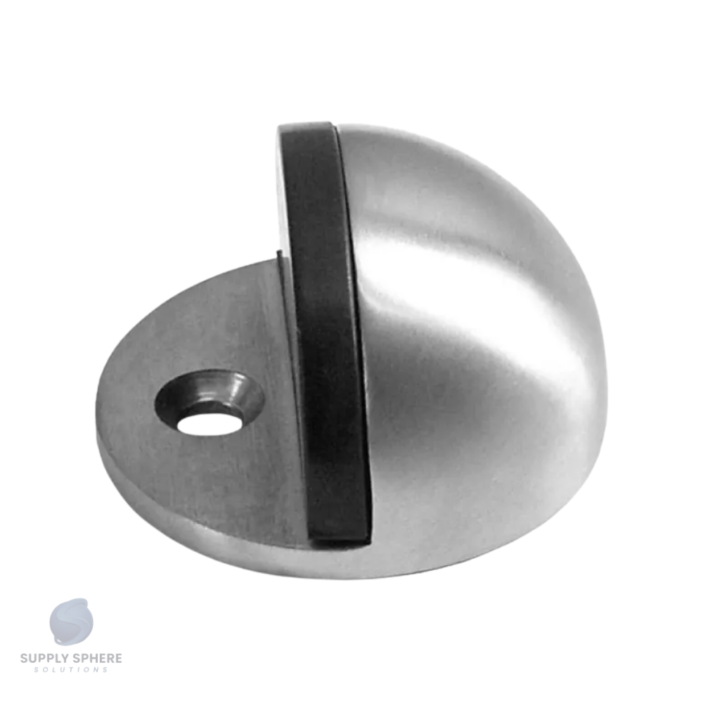 Hooded Door Stop in Satin Nickel Finish