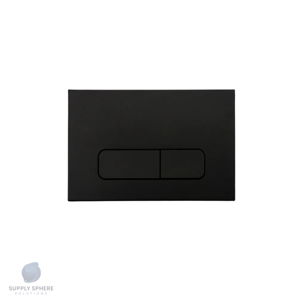 Riifo Flush Plate Square Plastic Button Black