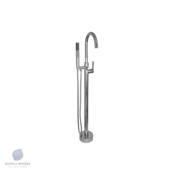 Silk Chrome Round Free Standing Mixer with H/S