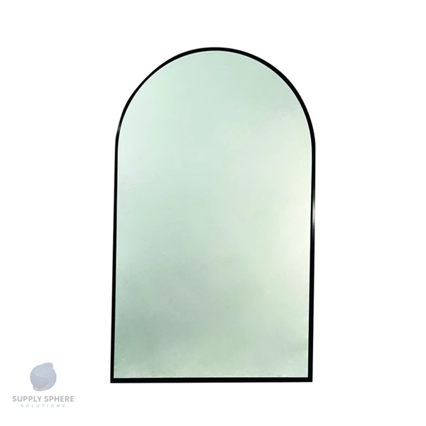 Panama Arched Aluminium Framed Mirro500x800mm - Black